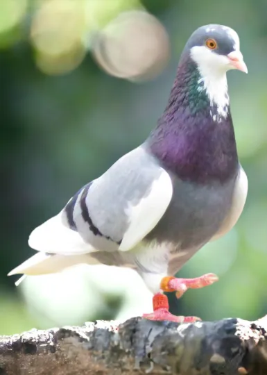 Blue bar Splash -3 Roller Pigeon