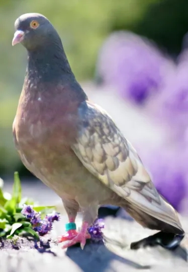 Opal Satinette Roller Pigeon